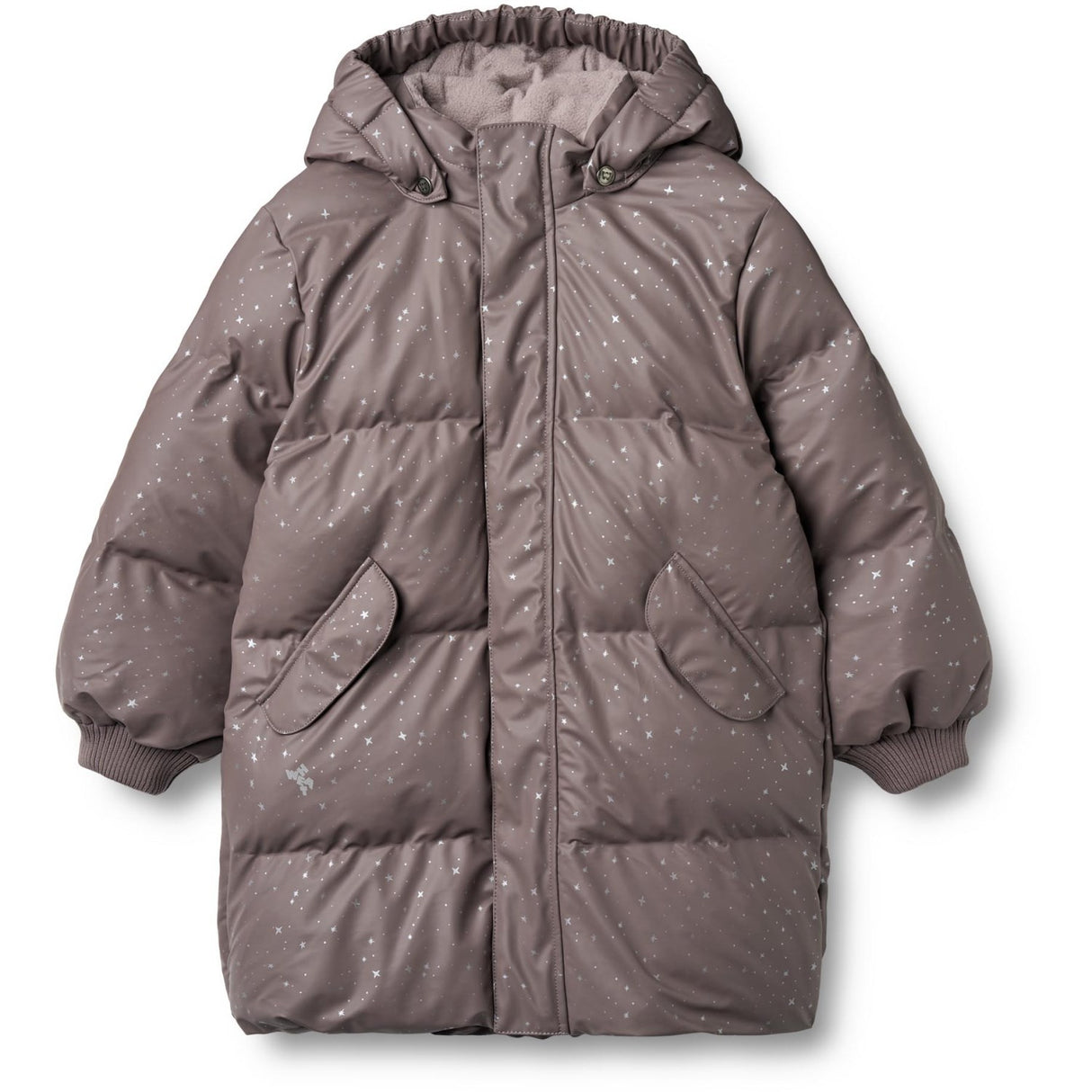 Wheat Purple Stone Stars PU Puffer Jakke Coast