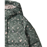 Wheat Forest Lake Checked Flowers Puffer Frakk Yrsa