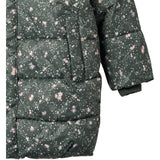 Wheat Forest Lake Checked Flowers Puffer Frakk Yrsa