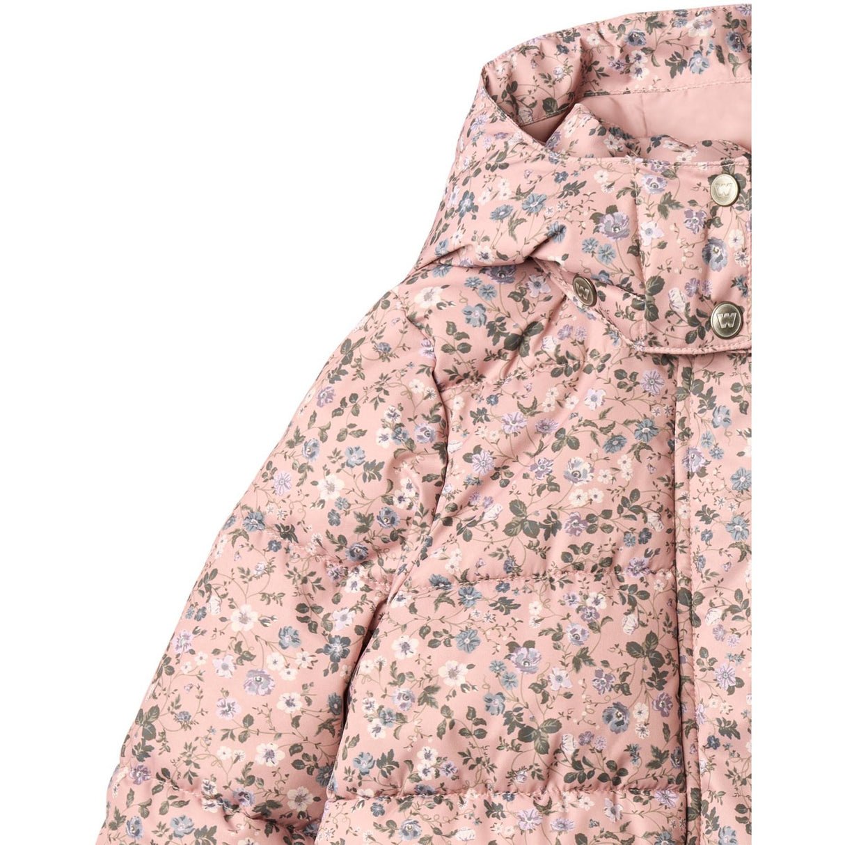 Wheat Rose Powder Flowers Puffer Frakk Yrsa