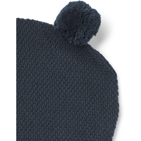 Wheat Ink Melange Strikket Elefantlue Pomi