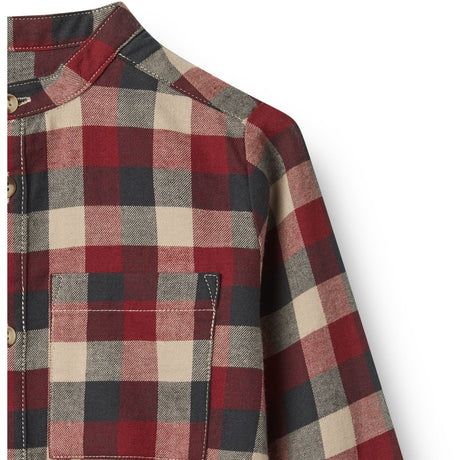 Wheat Red Blue Check Skjorte L/S Willum