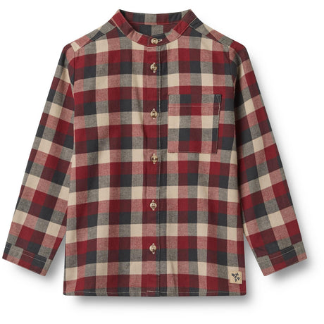 Wheat Red Blue Check Skjorte L/S Willum