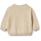 Wheat Offwhite Strikk Pullover Embr. Lisa