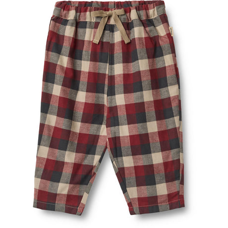Wheat Red Blue Check Bukser Lined Arne