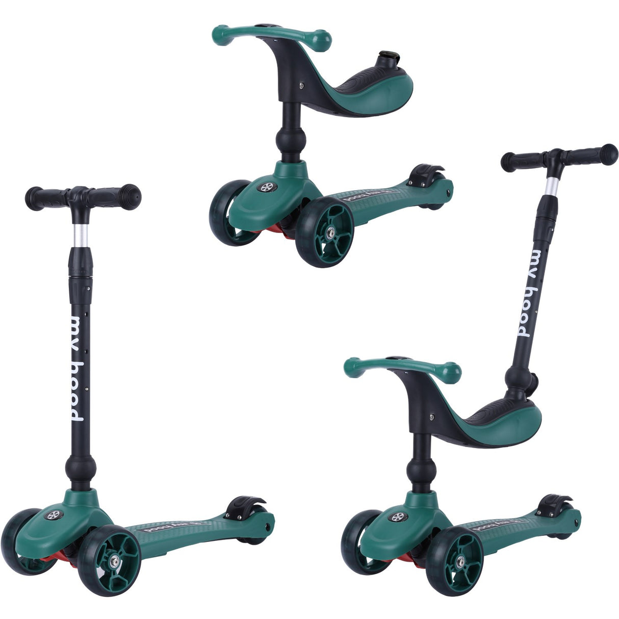 My Hood Dark Green Kick'N'Ride