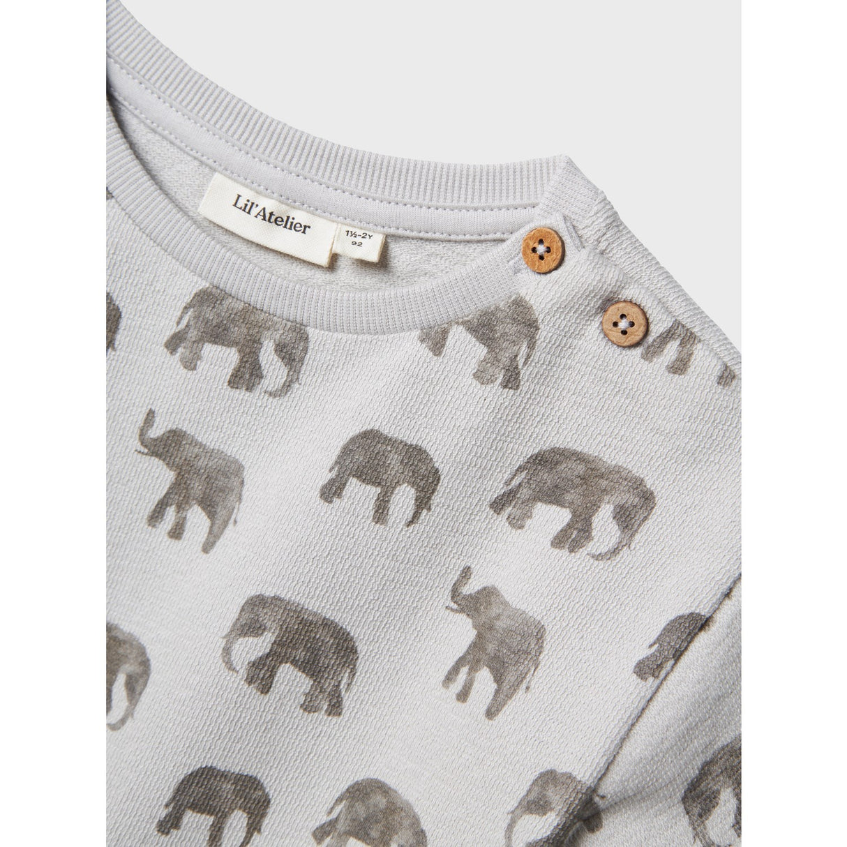 Lil'Atelier Vapor Blue Elephant Nmmdias Ls Loose Sweat Lil