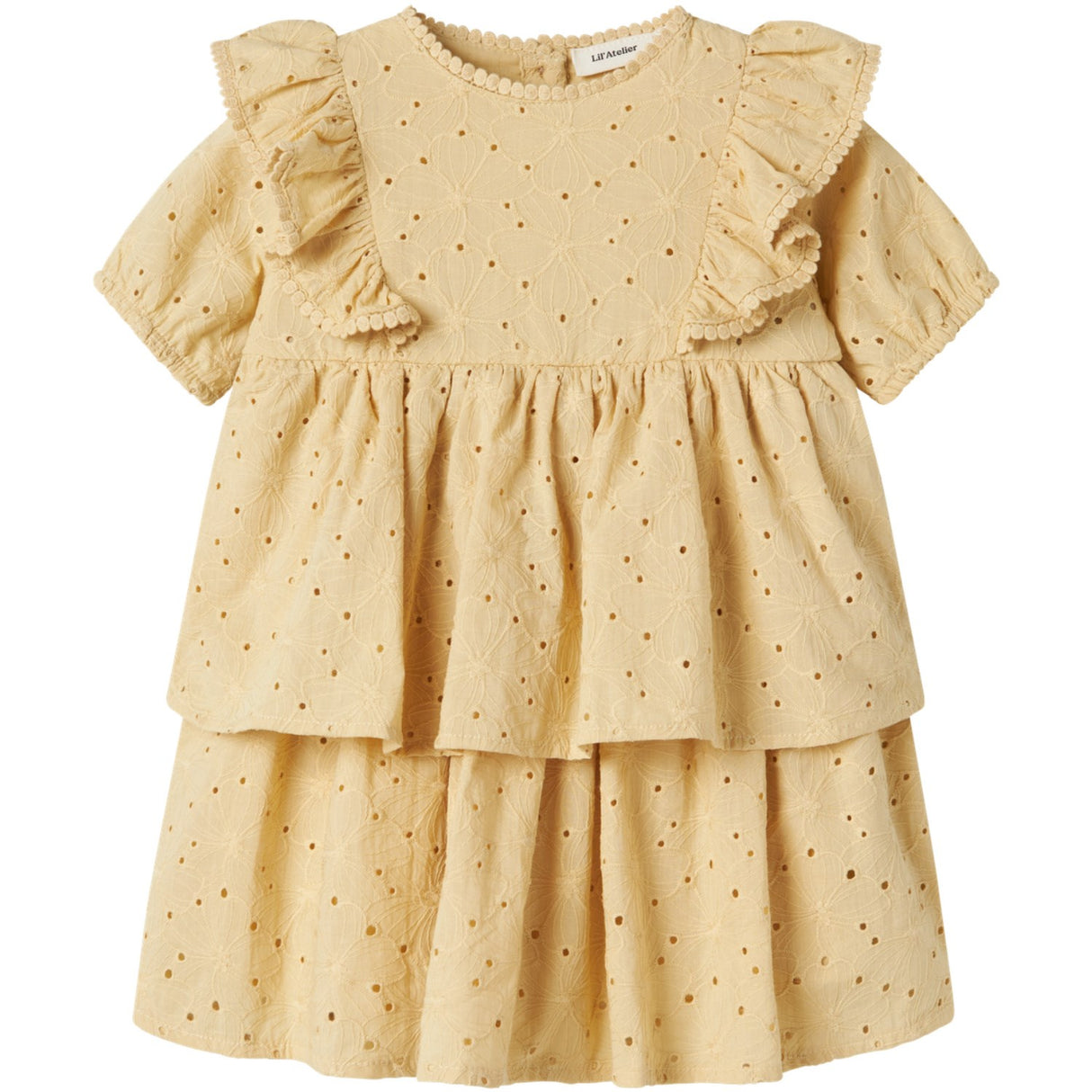 Lil'Atelier Sea Mist Nmffabioli Ss Loose Kjole Lil