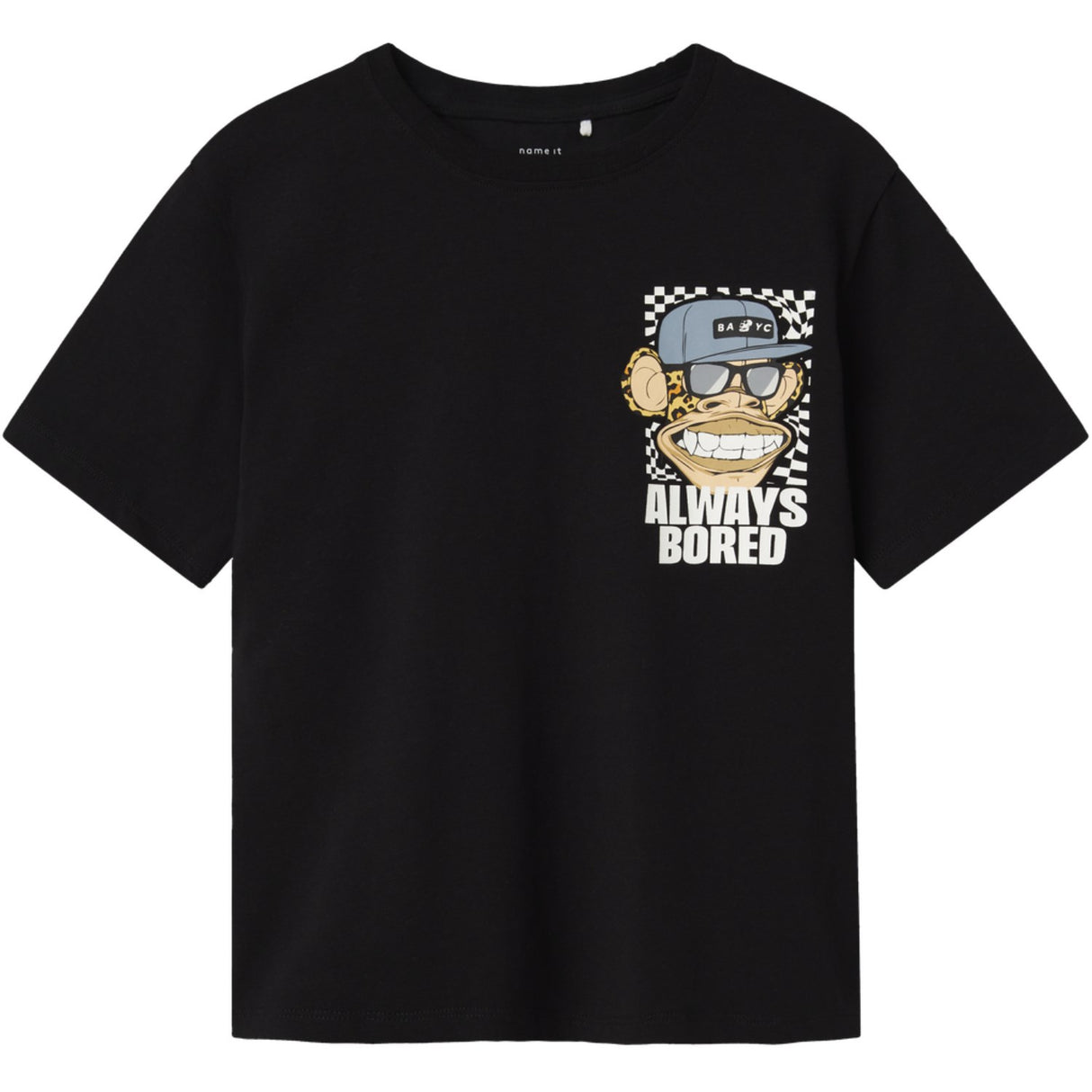 Name It Black Nkmjase Bod Nreg Ss Topp Box Sky