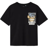 Name It Black Nkmjase Bod Nreg Ss Topp Box Sky