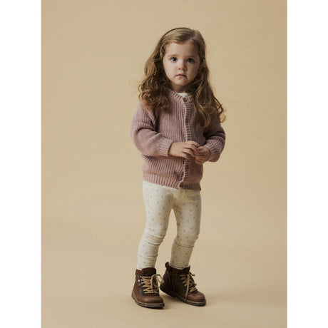 Lil'Atelier Misty Rose Nmnemlen Lin Ls Strikk Card Lil Noos