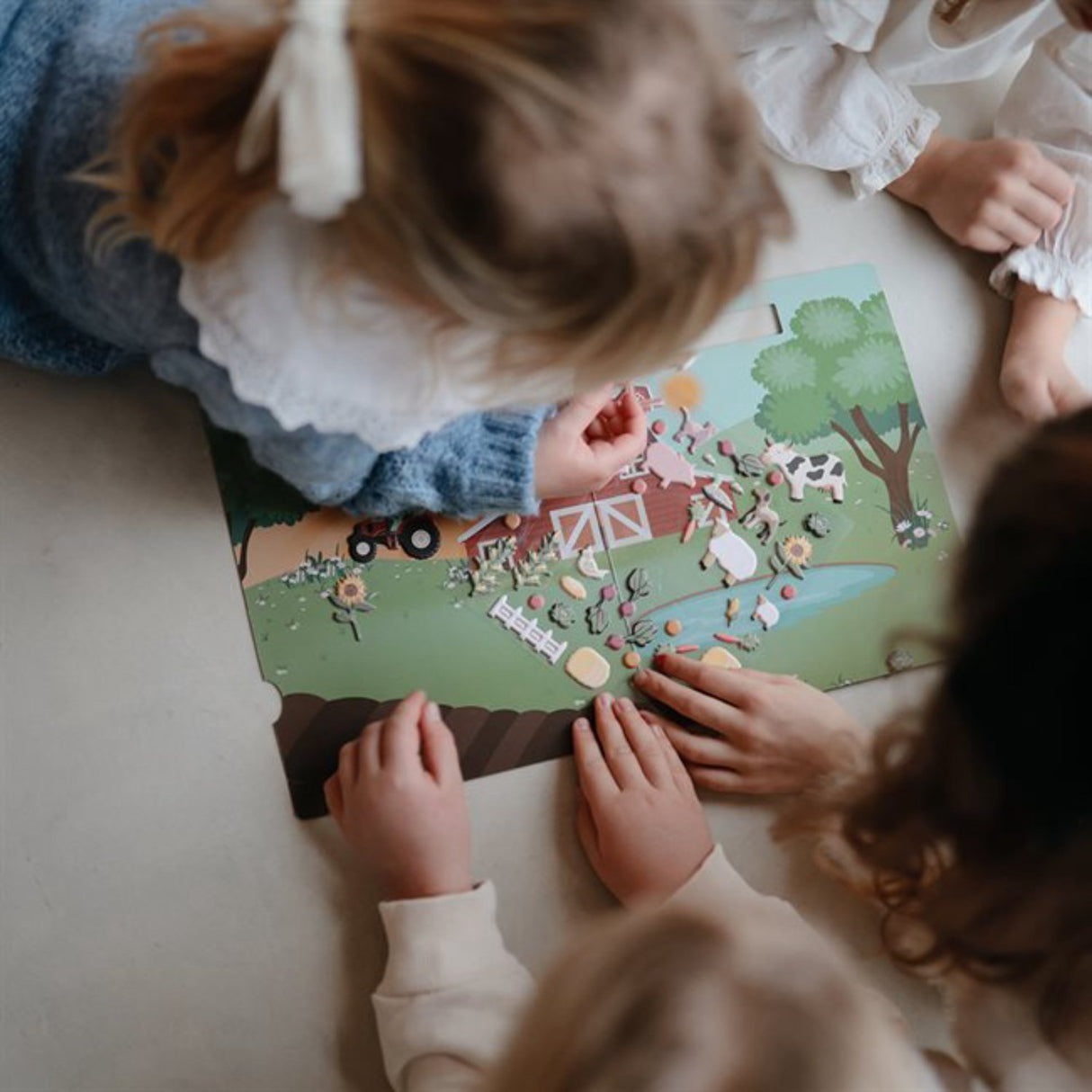 Mushie Farm Reusable Klistremerke Sett