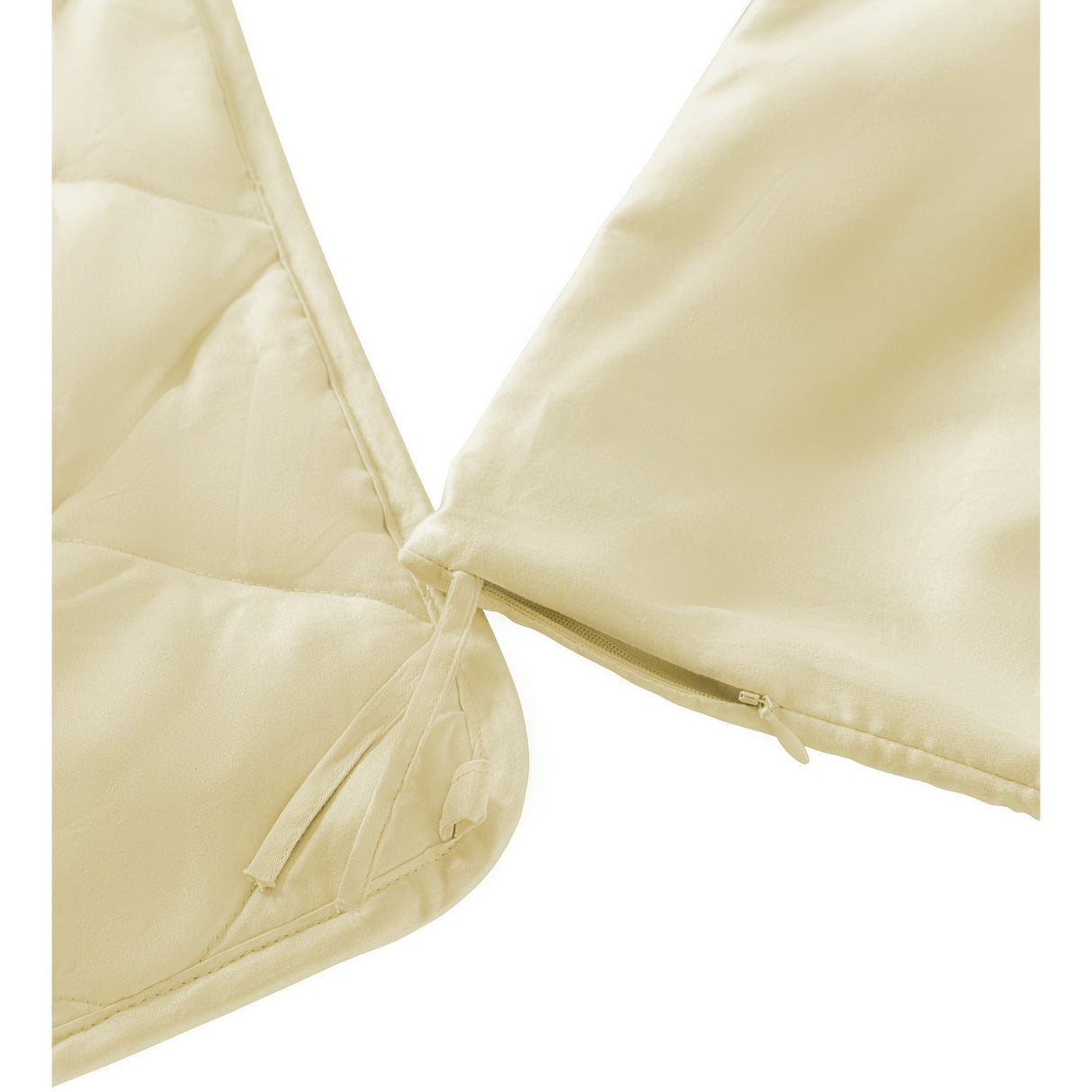 MEMBANTU Pale Yellow Organic Weighted Teppe