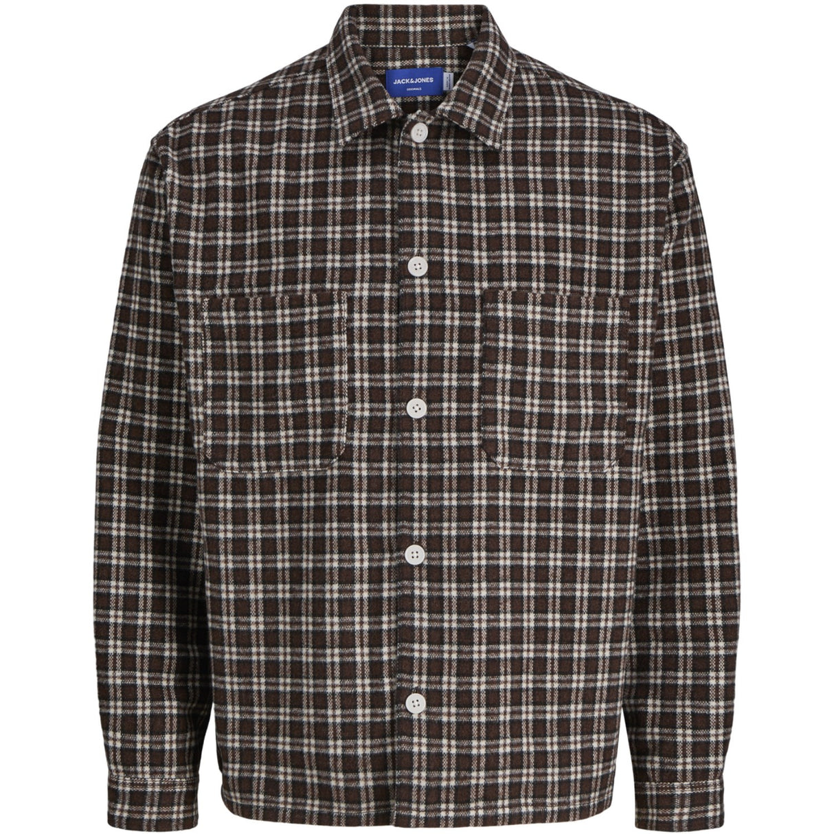 Jack & Jones Junior Deep Mahogany Jorinwood Brushed Overshirt Ls Jnr