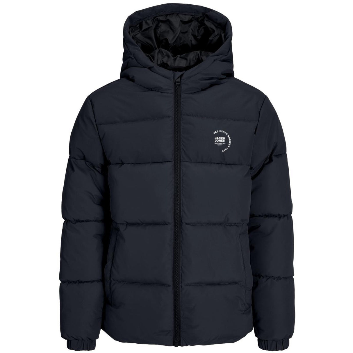 Jack & Jones Junior Sky Captain White Logo Jjmaze Logo Puffer Hette Jnr