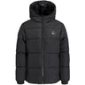 Jack & Jones Junior Black White Logo Jjmaze Logo Puffer Hette Jnr