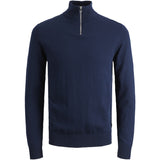 Jack & Jones Junior Navy Blazer Jjeemil Strikk Half Zip Noos Jnr