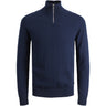 Jack & Jones Junior Navy Blazer Jjeemil Strikk Half Zip Noos Jnr