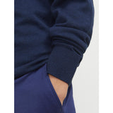Jack & Jones Junior Navy Blazer Jjeemil Strikk Half Zip Noos Jnr