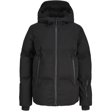 Jack & Jones Junior Black Jcofusion Technical Puffer Jakke Jnr
