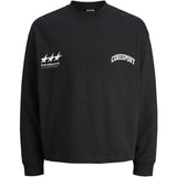 Jack & Jones Junior Black Jcosignal Sweat Crew Neck Jnr