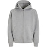 Jack & Jones Junior White Melange Jcocover Scuba Sweat Zip Hette Jnr