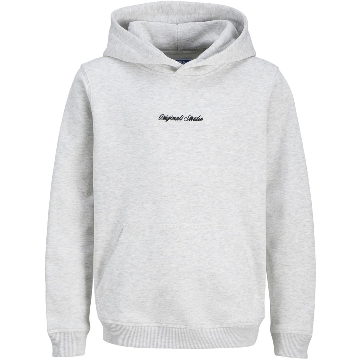 Jack & Jones Junior White Melange Jornorrebro Emb Sweat Hette Noos Jnr