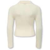 kids ONLY Birch Gold Button Kogmila Ls Rib Knap Polo Neck Cp Knt