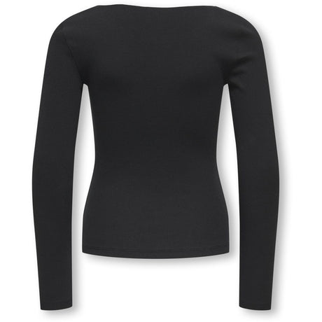 kids ONLY Black Cloud Dancer Bow Kogsofia L/S Bue Topp Jrs