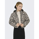 kids ONLY Silver Mink Leo Kogdalia Sht Puffer Aop Jakke Otw Noos