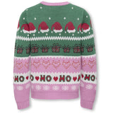 kids ONLY Fuchsia Pink W. Green Jacket/Cd/Salsa/Black Koghoho Xmas Ls Pullover Knt