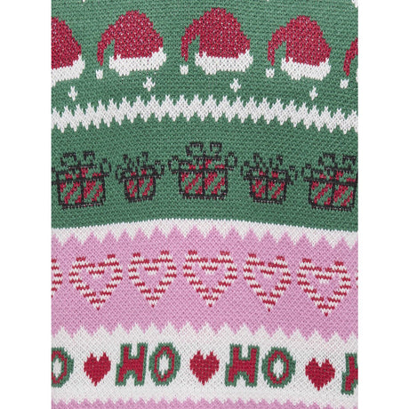 kids ONLY Fuchsia Pink W. Green Jacket/Cd/Salsa/Black Koghoho Xmas Ls Pullover Knt