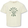 kids ONLY Cloud Dancer Preppy/Pineneedle Koggitta S/S Boxy Printed Topp Jrs