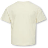 kids ONLY Cloud Dancer Preppy/Pineneedle Koggitta S/S Boxy Printed Topp Jrs