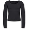 kids ONLY Black Kogea L/S 2-Ways Fit Topp Cs Jrs Noos