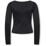 kids ONLY Black Kogea L/S 2-Ways Fit Topp Cs Jrs Noos