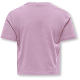 kids ONLY Mauve Orchid Teddy Bow Kogrex S/S Printed Topp Jrs