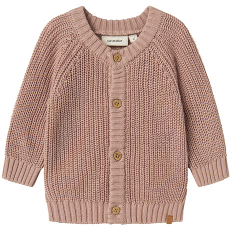 Lil'Atelier Misty Rose Nbnemlen Ls Strikk Card Lil Noos
