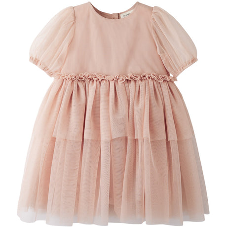 Lil'Atelier Misty Rose Nmfliberty Ss Tyll Kjole Lil