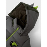 Name It Deep Depths Nmmmorten Puffer Jacket Dino Detail1