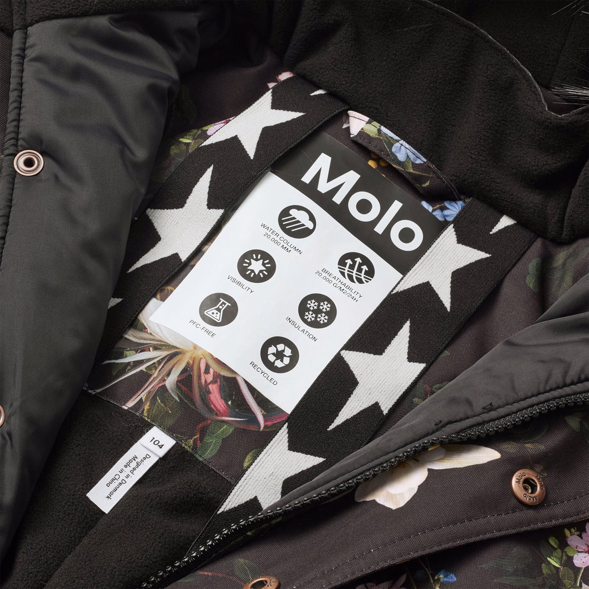 Molo Paisley Flowers Polaris Pels Junior Flydress