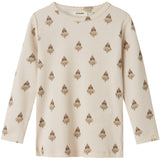 Lil'Atelier Pastel Parchment Nmflavo Eva Ls Slim Topp Lil