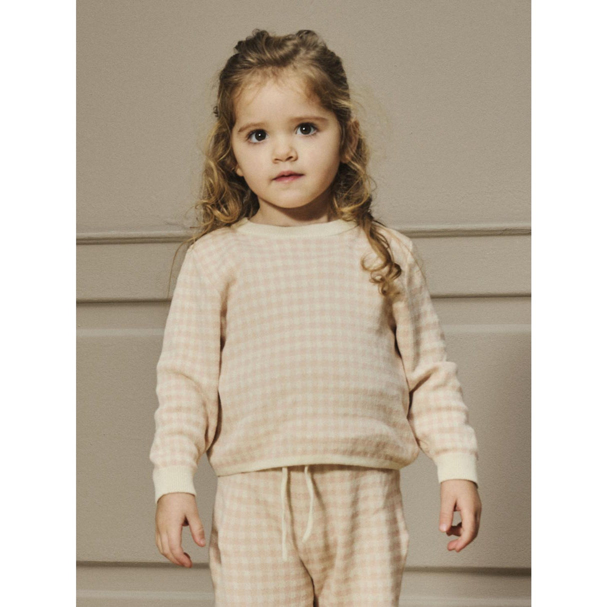 Lil'Atelier Cameo Rose Nmfnadie Ls Loose Strikk Lil