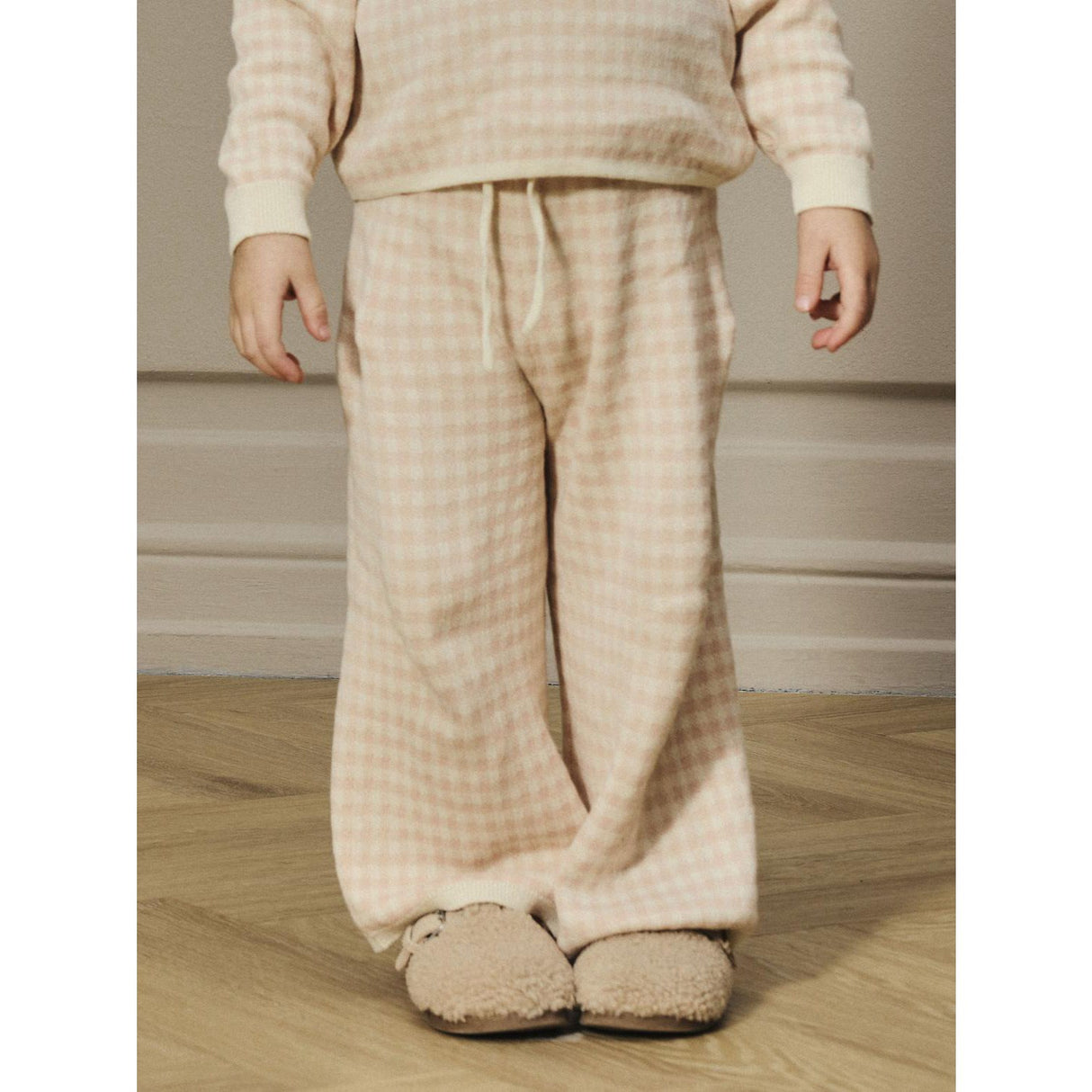 Lil'Atelier Cameo Rose Nmfnadie Wide Strikk Pant Lil