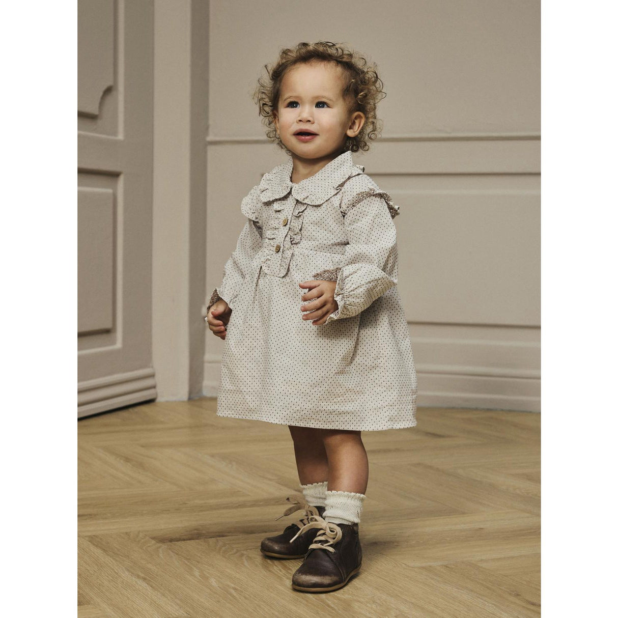 Lil'Atelier Pastel Parchment Nbfolena Ls Loose Body Kjole Lil