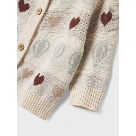 Lil'Atelier Pastel Parchment Nbflamai Kny Ls Strikk Card Lil