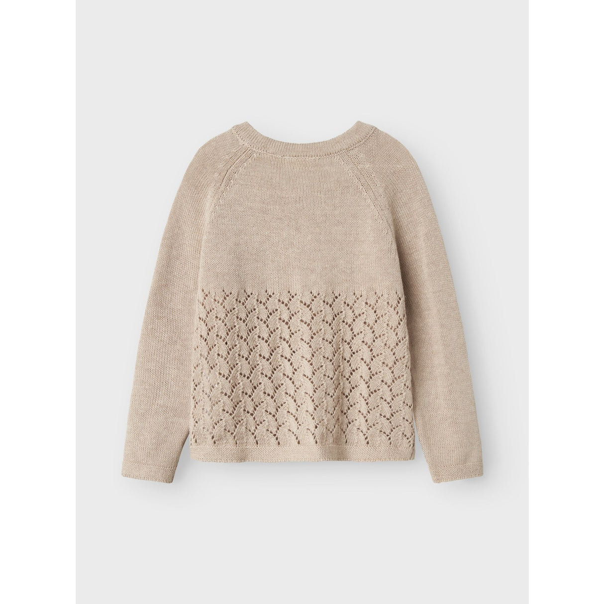 Lil'Atelier Pastel Parchment Melange Nmfolga Ls Strikk Card Lil