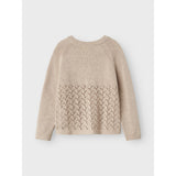 Lil'Atelier Pastel Parchment Melange Nmfolga Ls Strikk Card Lil