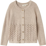 Lil'Atelier Pastel Parchment Melange Nmfolga Ls Strikk Card Lil