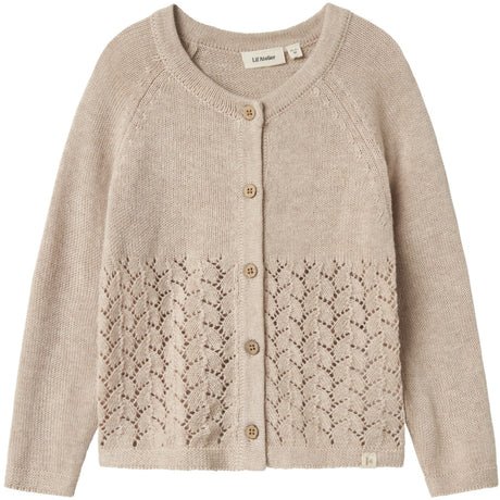 Lil'Atelier Pastel Parchment Melange Nmfolga Ls Strikk Card Lil